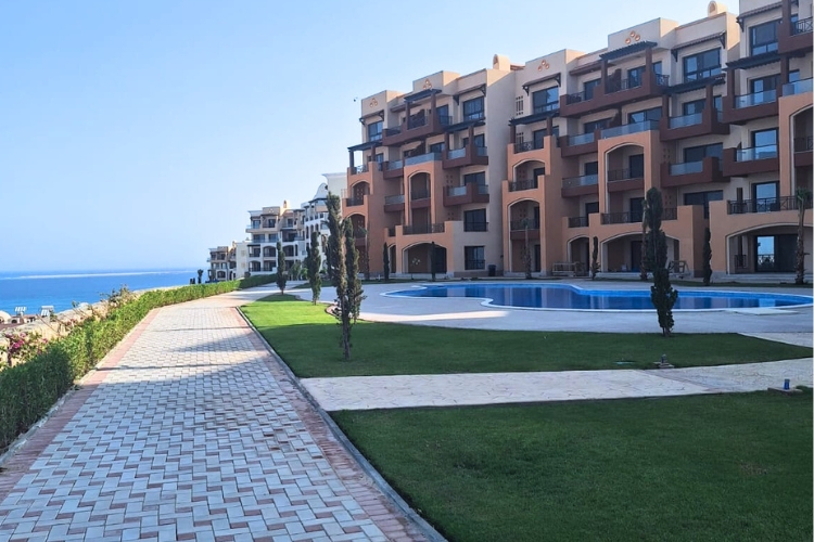 .beachfront luxury apartment with private beach for sale hurghada egypt